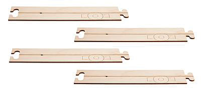 Car System Laser-Street Section (Less Guide Wire) - Kit -- 5-7/8 x 1-3/16"  15 x 3cm Straight pkg(4)
