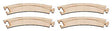 Car System Laser-Street Section (Less Guide Wire) - Kit -- Outer 7-1/4"  18.5cm Radius Curve Section pkg(4)