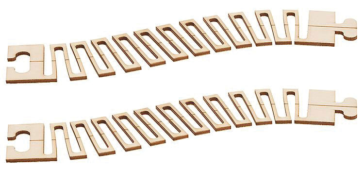 Car System Laser-Street Section (Less Guide Wire) - Kit -- Flexible Section 5-7/8 x 1-3/16"  15 x 3cm