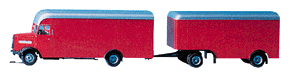 Car System Self-Propelled, Battery Powered Vehicle -- MAN Diesel Moving Van w/2-Axle Trailer