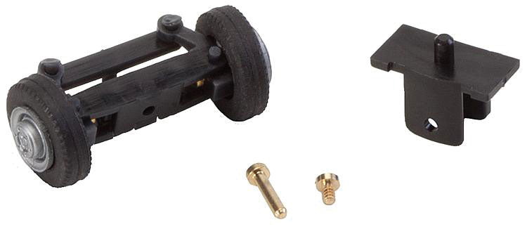 Front Axle Steering Mechanism w/Wheels - Assembled - Car System -- Fits Delivery Trucks, Less Magnet Steering Bar