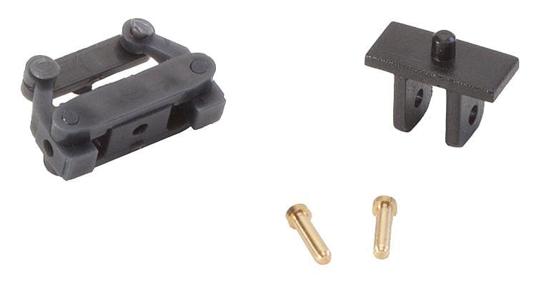 Front Axle Steering Mechanism Without Wheels - Assembled - Car System -- Fits N Vehicles, 8mm, Less Magnet Steering Bar