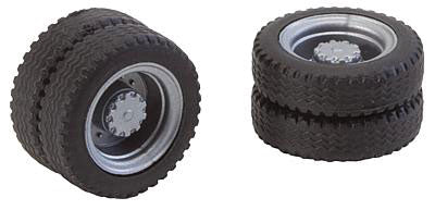Dually NQ Truck Tires & Rims - Car System -- Fits Starter Set Vivil Bus