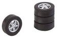 Tires & Rims - Car System -- Fits Wiking VW Touareg, Herpa Porsche Cayenne & City Tourist Train Starter S