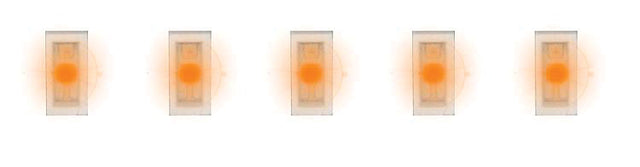 SMD 0603 LEDs -- Orange 1.6 x .8mm pkg(5)-1