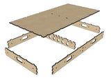 Wood Layout Base Substructure - Laser-Cut Wood Kit -- 39-3/8 x 19-11/16"  1 x .5m-1