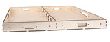 Wood Layout Base Substructure - Laser-Cut Wood Kit -- 39-3/8 x 19-11/16"  1 x .5m-3