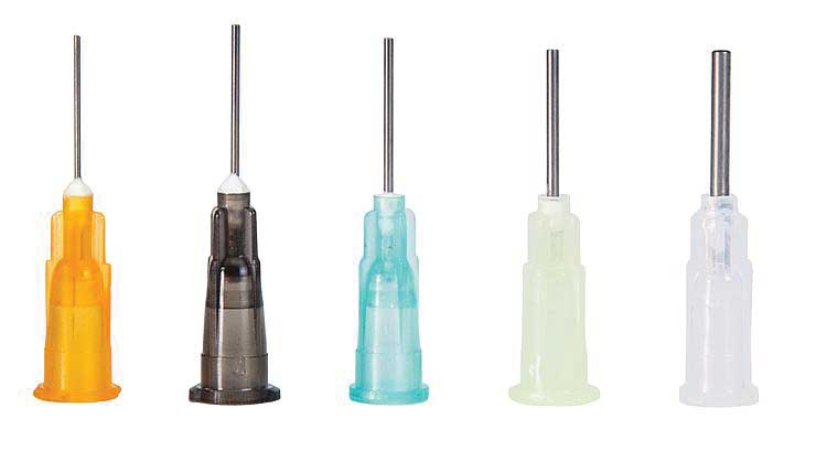 Dispensing Needles -- 5 Different Sizes (Fits 272-170500 Expert Rapid Cement Bottle)