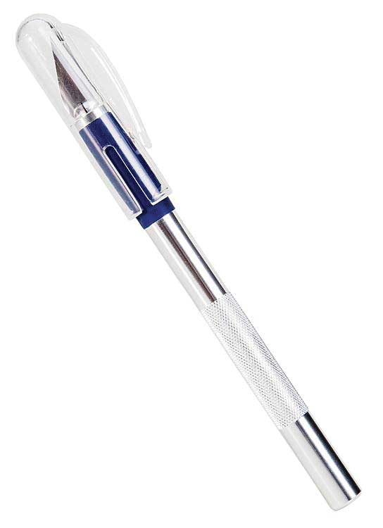 Precision Soft-Grip Modeling Knife -- Includes 20 Blades and Cap