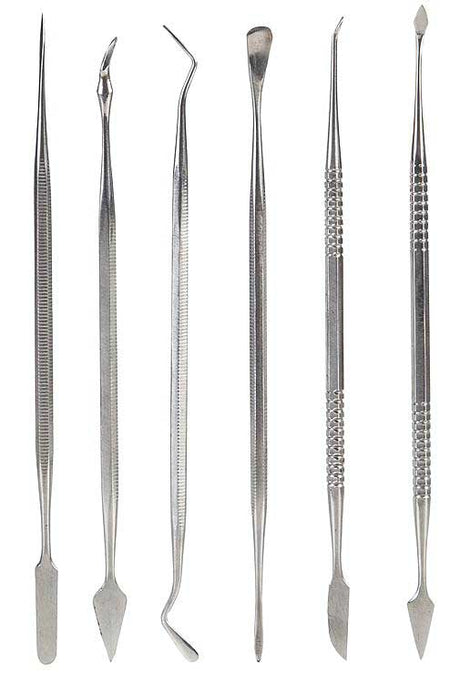 Modeling Spatula Set -- Dental Tool-Style pkg(6)