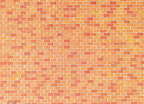 Embossed Panel Building Material Sheet -- Red Brick