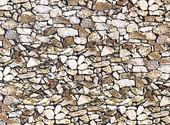 Embossed Panel Building Material Sheet -- Natural Stone