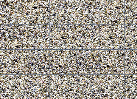 Embossed Panel Building Material Sheet -- Exposed Aggregate Concrete