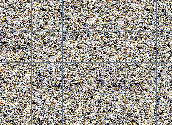 Embossed Panel Building Material Sheet -- Exposed Aggregate Concrete