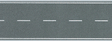 Flexible Two-Lane Roadway w/Markings -- 39-3/8 x 3-1/8"  100 x 8cm