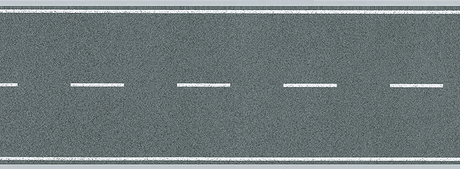 Flexible Two-Lane Roadway w/Markings -- 39-3/8 x 3-1/8"  100 x 8cm