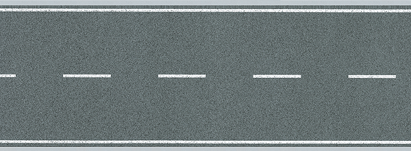 Flexible Two-Lane Roadway w/Markings -- 39-3/8 x 3-1/8"  100 x 8cm