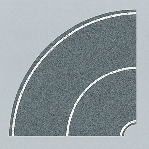 Curved Roadway Sheets pkg(4) -- 90-Degree