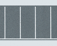 Rectangular Parking Space Sheet with Markings -- 39-3/8 x 3-1/8"  100 x 8cm