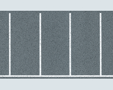 Rectangular Parking Space Sheet with Markings -- 39-3/8 x 3-1/8"  100 x 8cm