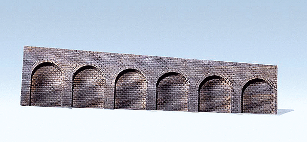 Arcades - Natural Stone w/Round Arch (gray) -- Right Slope - 43-3/4 x 4-15/16 x 1/2"  111.2 x 12.5 x 1.2cm