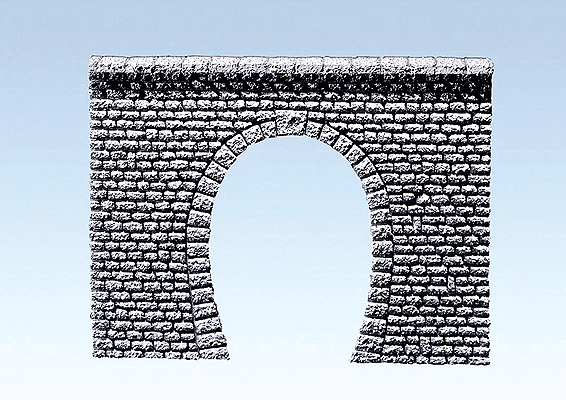 Tunnel Portal Single Track -- Natural Cut Stone Ashlars