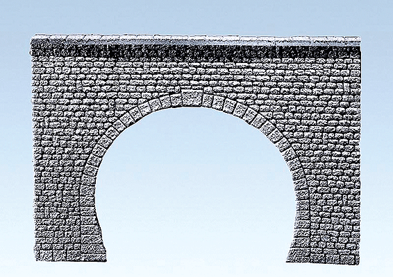 Tunnel Portal Double Track -- Natural Cut Stone Ashlars