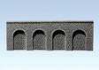Arcades -- Natural Stone Ashlars - 14-9/16 x 5 x 1/2"  37 x 12.5 x 1.3cm