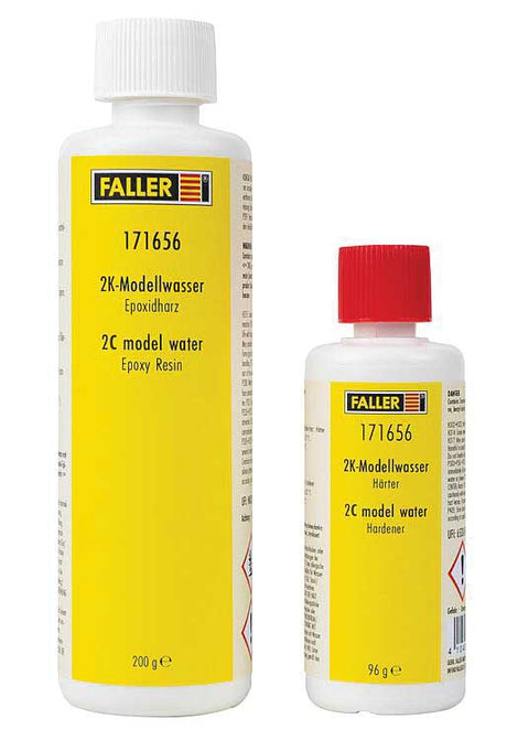 2C Model Water Expoy Resin and Hardener -- 7.05oz 200g Resin, 3.39oz 96g Hardener-1