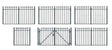 Wrought Iron Fence -- 7-7/8 x 3/4"  20 x 1.9cm-1