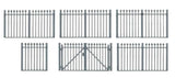 Wrought Iron Fence -- 7-7/8 x 3/4"  20 x 1.9cm-1