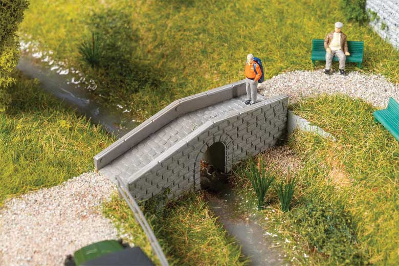 Small Stone Bridge -- Kit - 2-7/8 x 11/16 x 1"  7.2 x 1.8 x 2.5cm-1