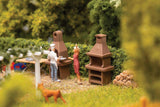 Garden Barbecues -- 2 Different BBQs and 2 Garbage Cans-1