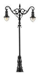 LED Double Suspended Ball Lamp Park Light on Mast -- Adjustable height up to 2-15/16" 7.5cm tall pkg(1)-1