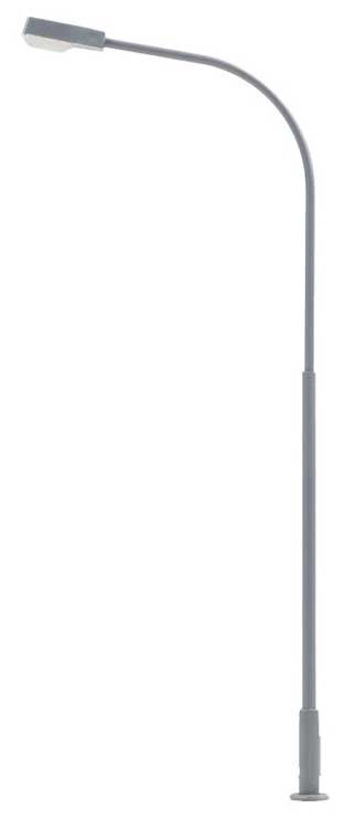 LED Streetlight -- Single-Arm Curved Mast, 3-11/16"  9.4cm Cool White pkg(1)