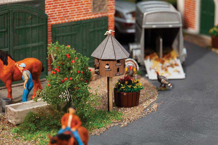 Dovecote - Pigeon House -- Laser-Cut Kit - 5/8 x 5/8 x 1-1/8"  1.6 x 1.6 x 2.9cm-1