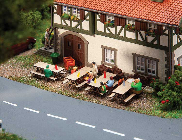 Laser-Cut Kit -- Picnic Benches pkg(4)-1