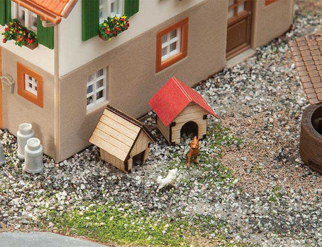 Two Dog Houses -- Laser-Cut Card Kit