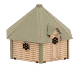 Hexagonal Garden Sauna -- Laser-Cut Wood Kit - 2-3/16 x 1-15/16 x 1-1/2" 5.6 x 4.9 x 3.9cm-1