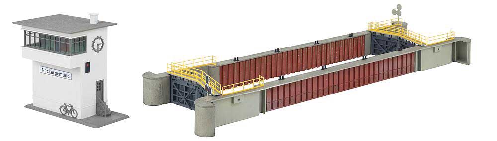 Boat Lock with Control House -- Kit - Lock: 18-1/8 x 6-3/8 x 2-11/16"  46 x 16.2 x 6.8cm-2