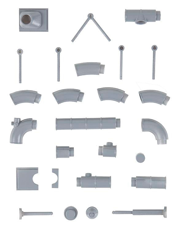 Industrial Piping/Conduits -- Kit - 3-15/16"  10cm Diameter Piping-2
