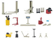 Car Garage Workshop Interior Equipment -- 2 Lifts, 2 Compressors, Jacks and More - 19 Pieces
