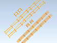 Garden & Field Fences -- 236cm Total Length pkg(4)