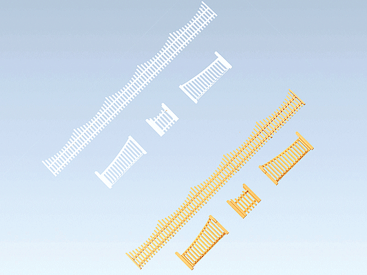 Garden Fence with Gate -- 55-1/8"  140cm Total Length