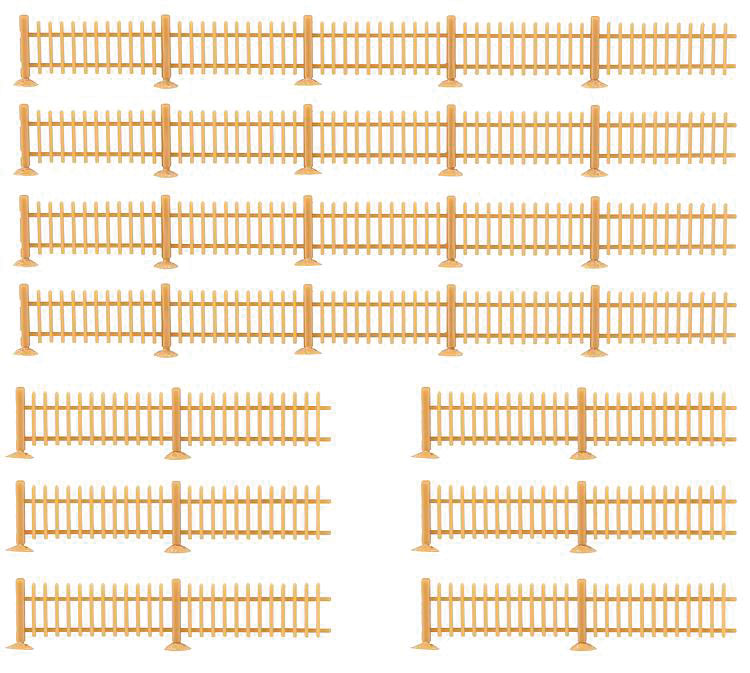 Wooden Picket Fence - Kit-2