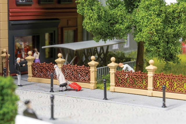 Villa Fence -- Kit - 76-1/4"  193.6cm Total (brown)-1