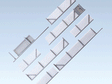 Industrial Metal Fence -- Total Length:  41-5/16"  105cm