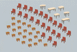 7 Tables and 48 Chairs