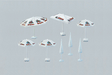 Outdoor Umbrellas pkg(8)