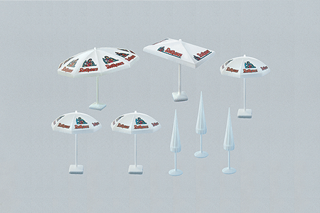 Outdoor Umbrellas pkg(8)